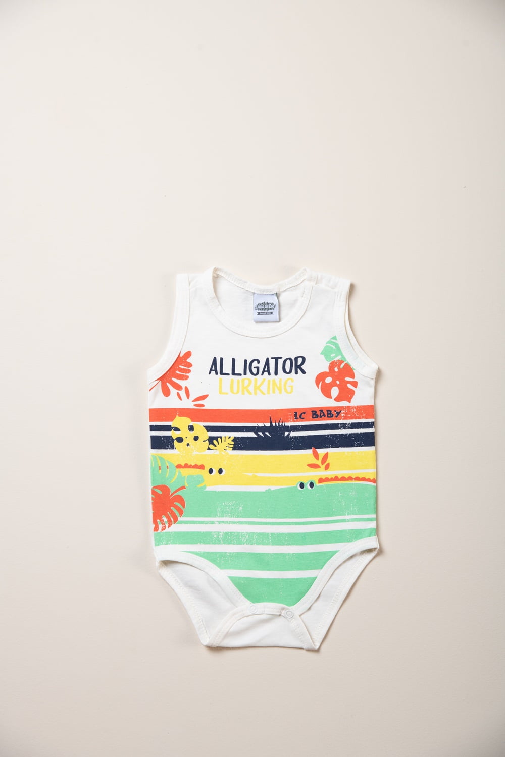 Body bebê regata "alligator"