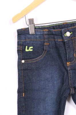 Calça infantil jeans com bordado